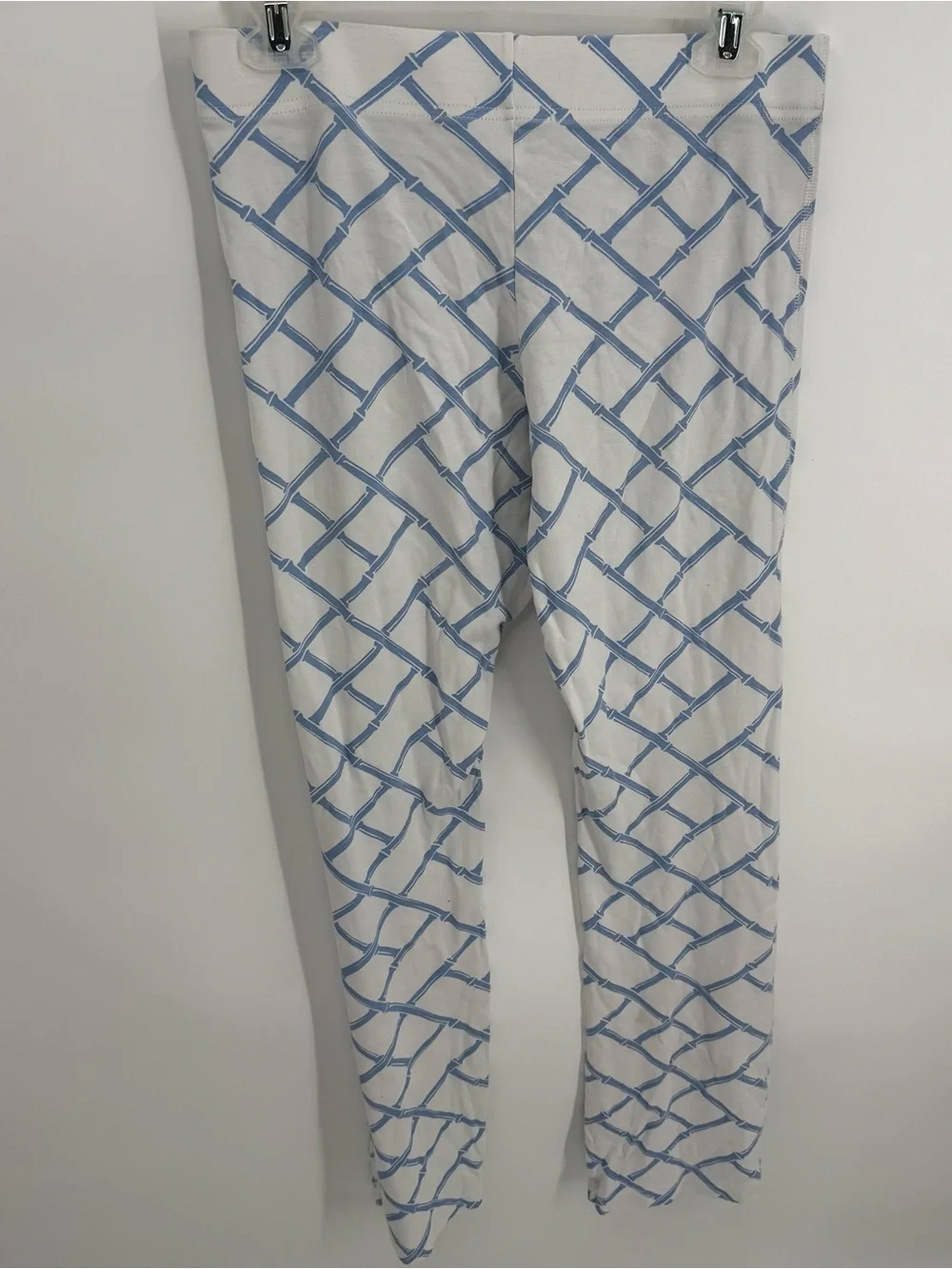 Beaufort Bonnet Company Womens Pima Cotton Pajama Set Size M Blue White 2-piece